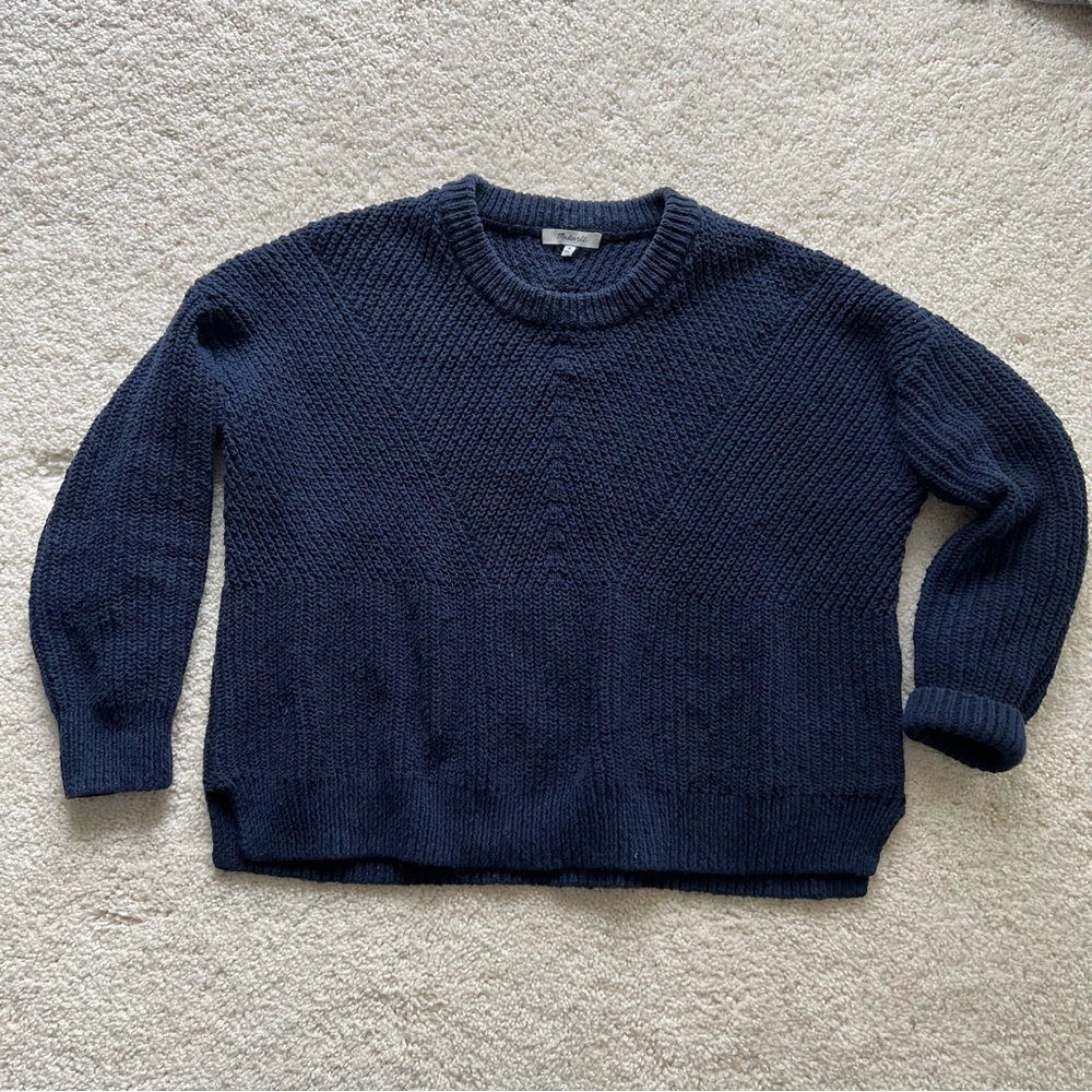 Madewell Blue Crew Neck Sweater